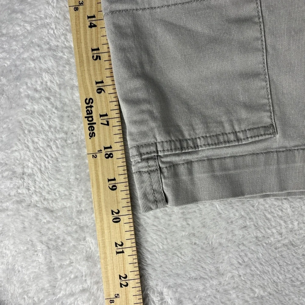 Chaps Cargo Shorts Men's 36 Gray Stretch Cotton Casual Outdoor Pocket